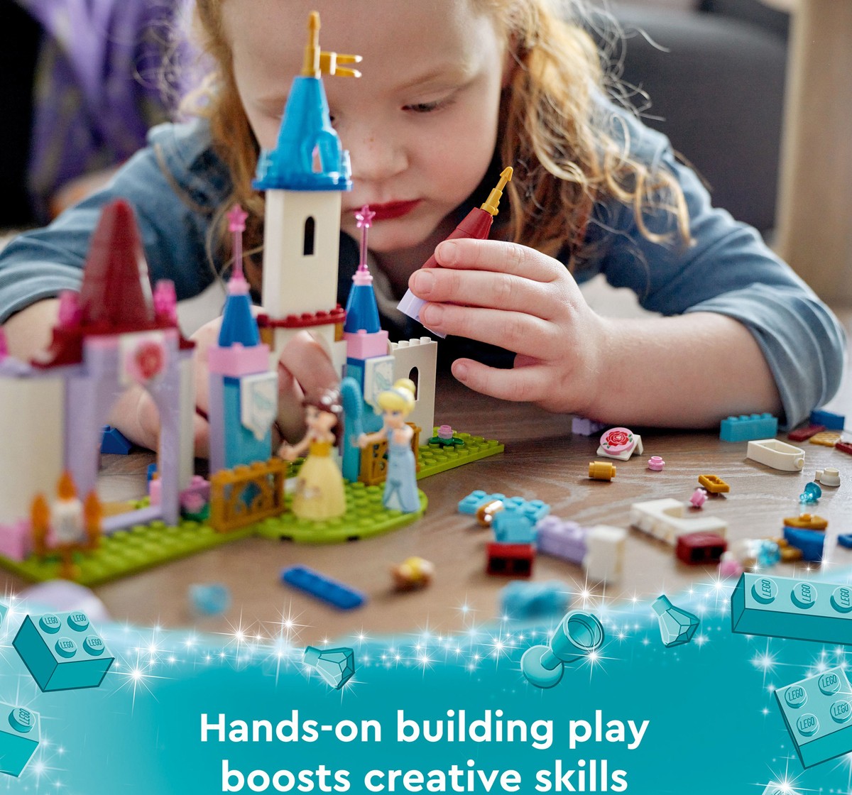 LEGO Disney Disney Princess Creative Castles 43219 Building Toy Set 140 Pieces Multicolour 6Y+