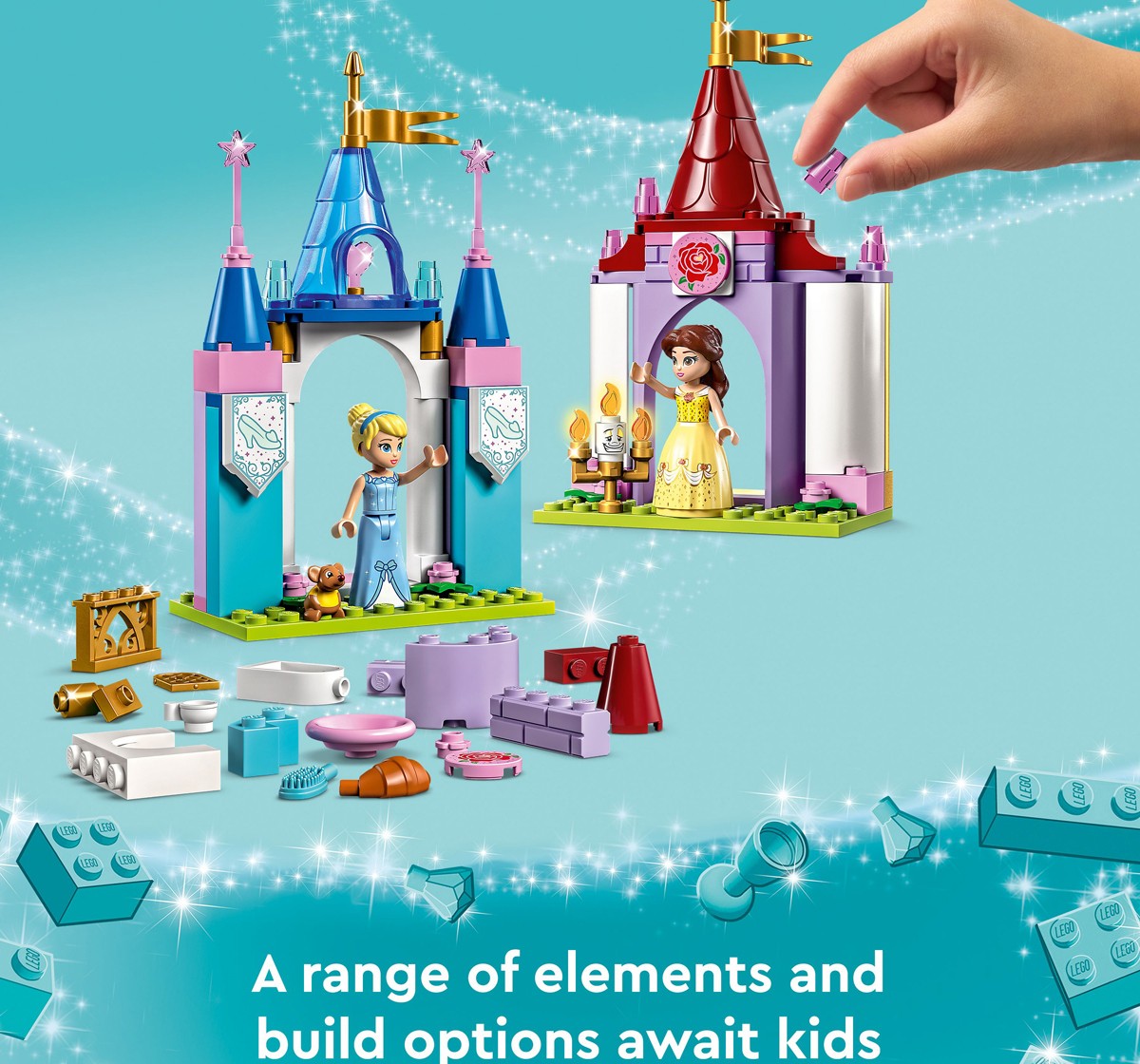 LEGO Disney Disney Princess Creative Castles 43219 Building Toy Set 140 Pieces Multicolour 6Y+