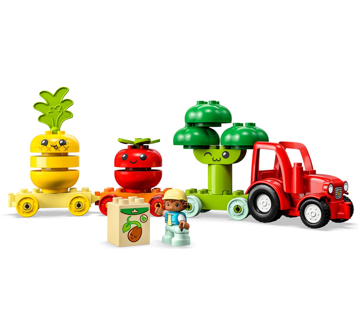 LEGO DUPLO My First Fruit and Vegetable Tractor 10982 Building Toy Set 19 Pieces Multicolour 1M+