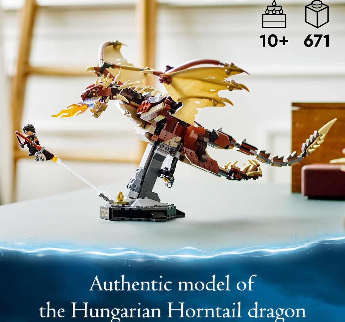 LEGO Harry Potter Hungarian Horntail Dragon 76406 Building Kit 671 Pieces Multicolour 10Y+