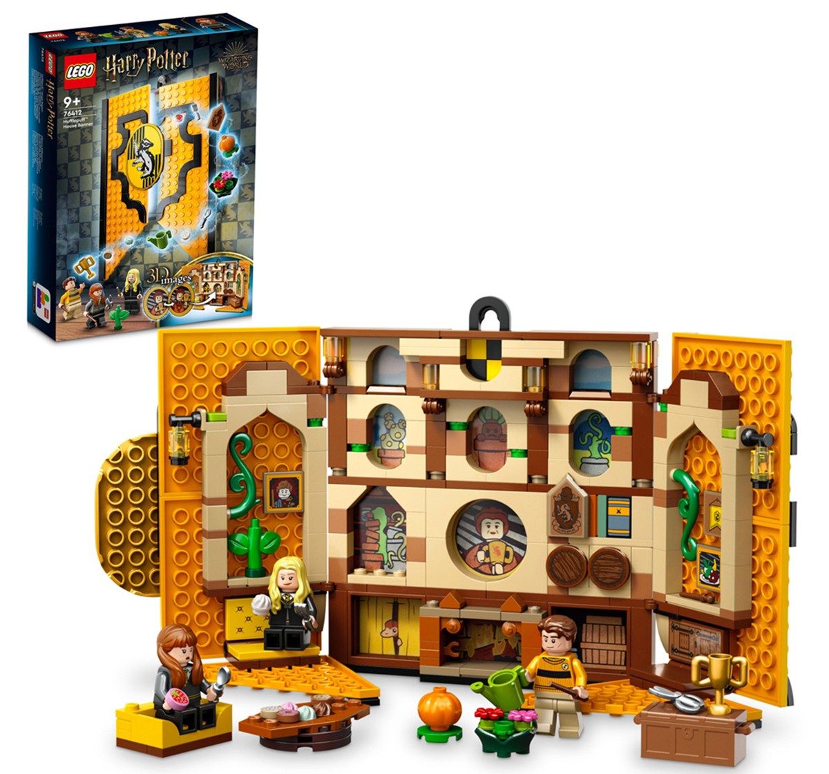 LEGO Harry Potter Hufflepuff House Banner 76412 Building Toy Set 313 Pieces Multicolour 9Y+