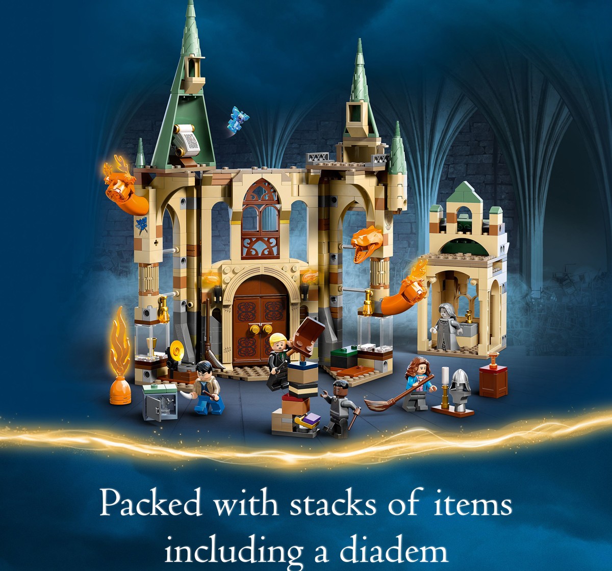 LEGO Harry Potter Hogwarts Room of Requirement 76413 Building Toy Set 587 Pcs Multicolour 8Y+