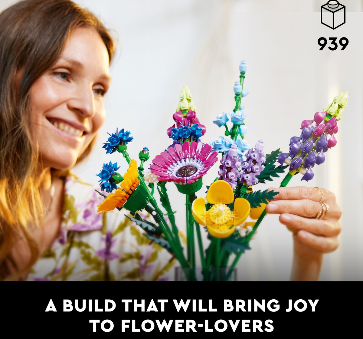 LEGO Icons Wildflower Bouquet 10313 Building Set 939 Pieces Multicolour 18Y+