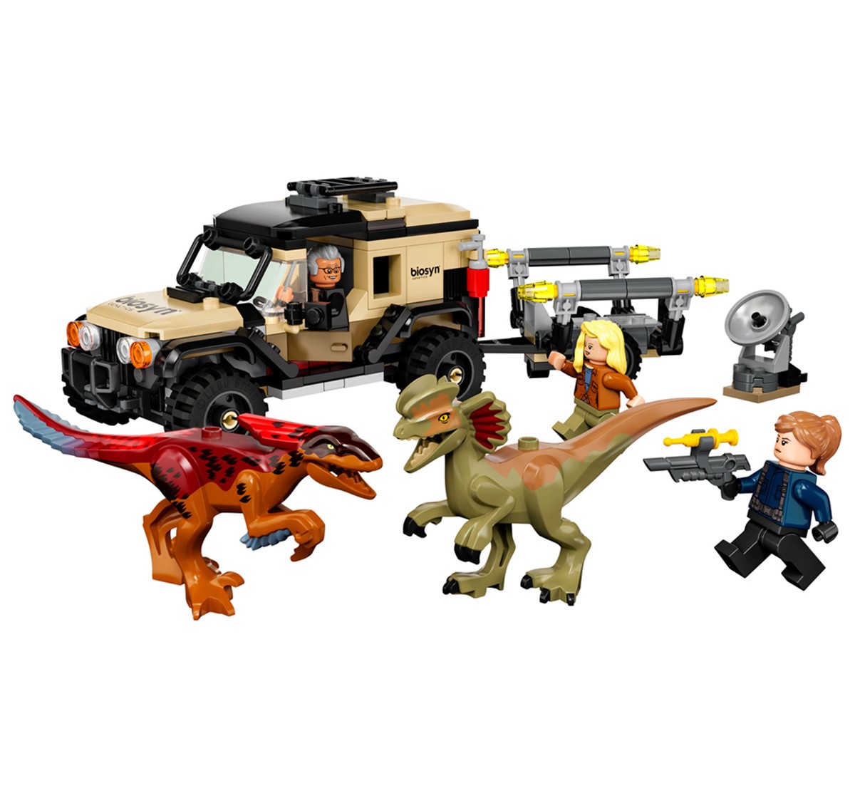 LEGO Jurassic World Pyroraptor & Dilophosaurus Transport 76951 254 Pieces Multicolour 7Y+