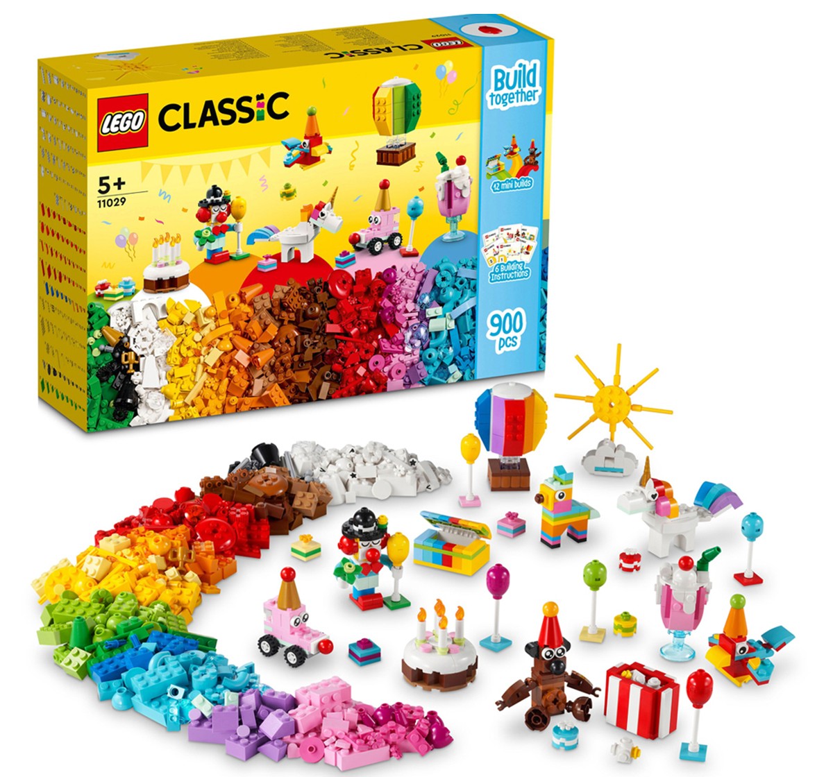 LEGO Classic Creative Party Box 11029 Building Toy Set 900 Pieces Multicolour 5Y+
