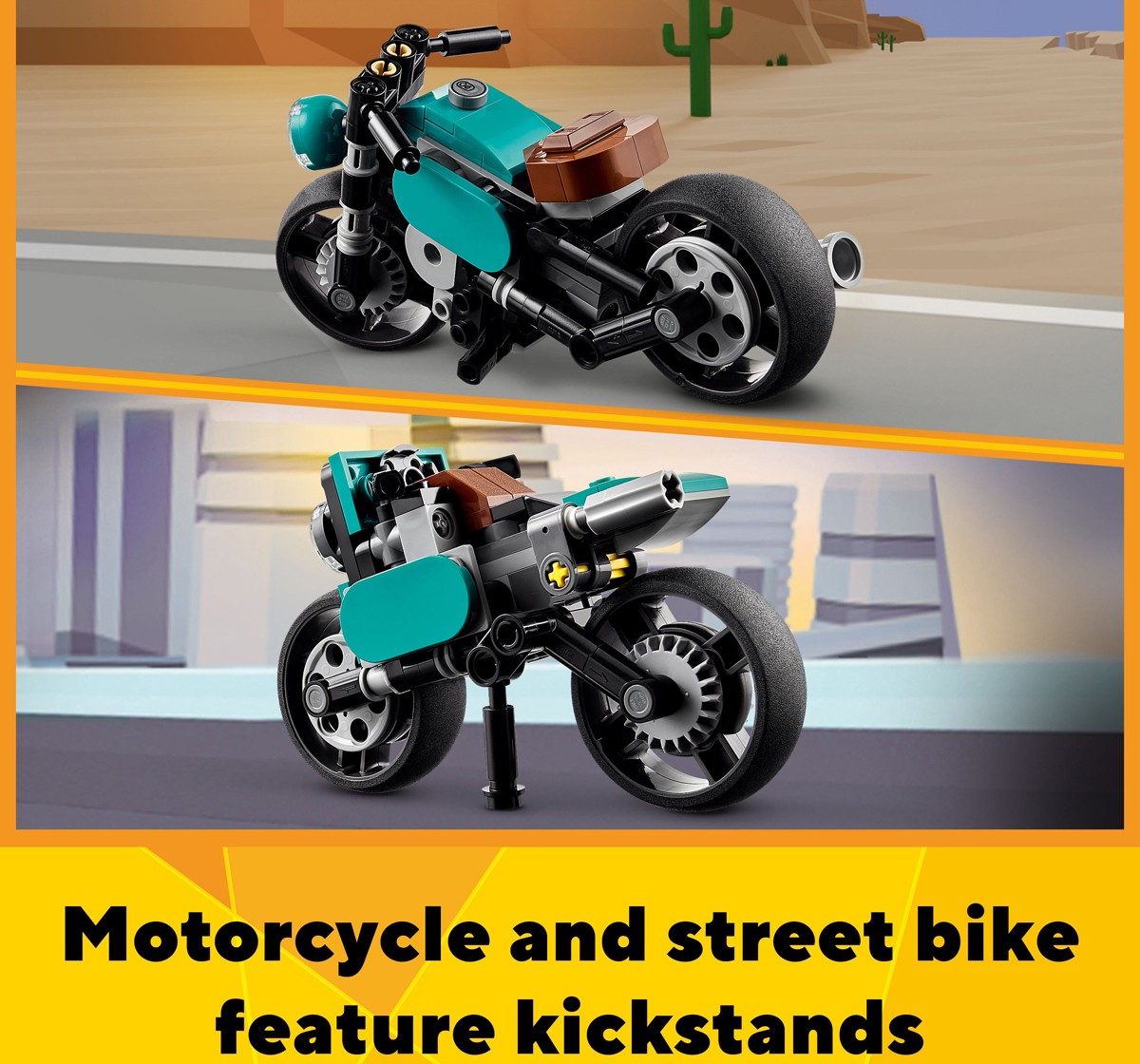 Lego Creator Vintage Motorcycle 31135 Building Toy Set (128 Pieces)