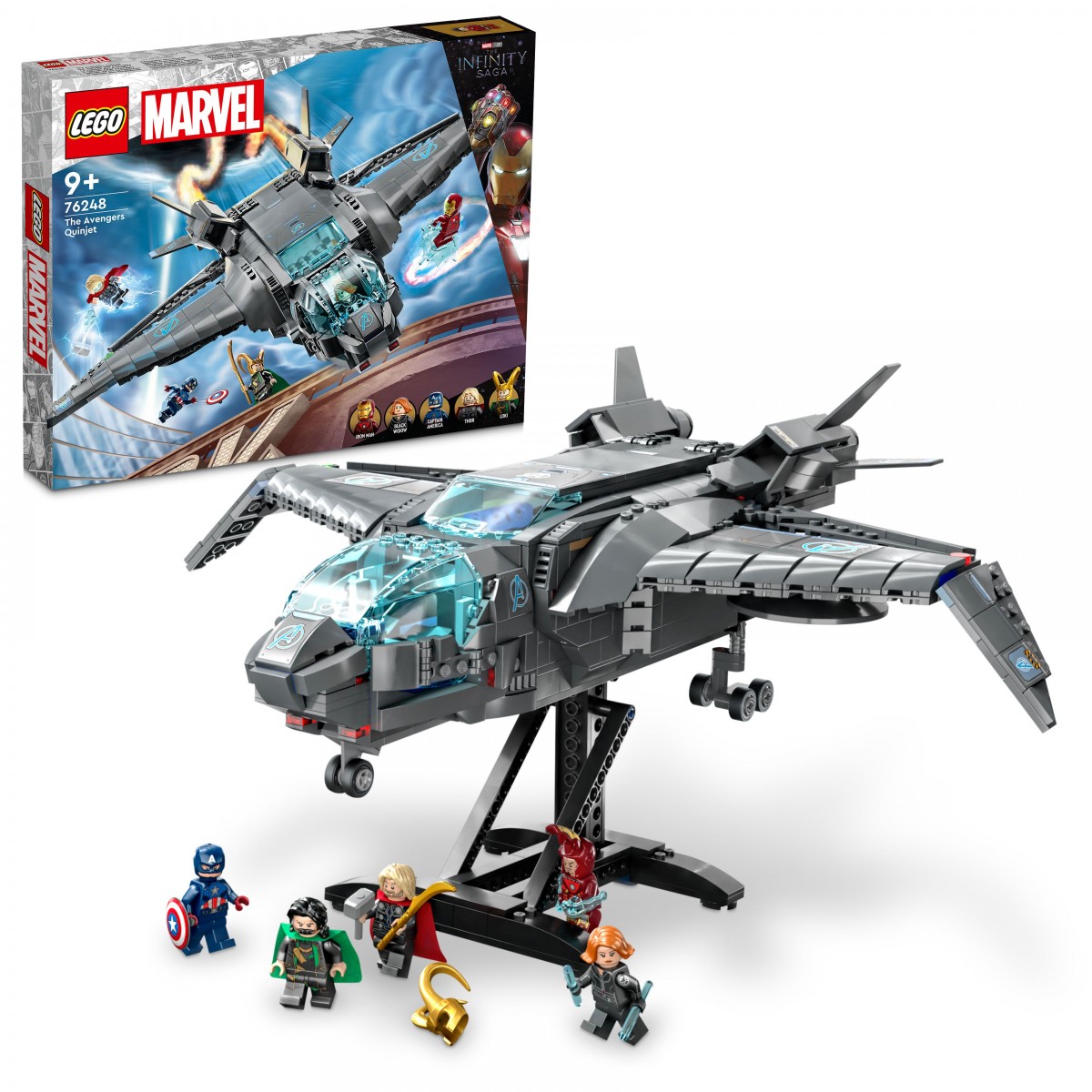 LEGO Marvel The Avengers Quinjet 76248 Building Toy Set 795 Pieces Multicolour 9Y+