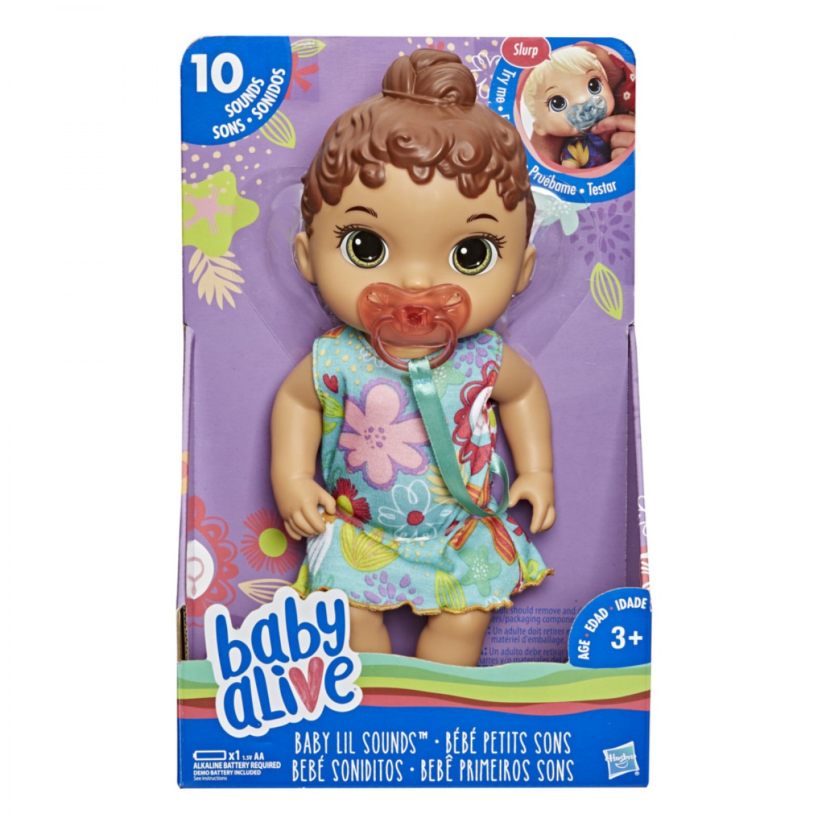 Baby Alive Baby Lil Sounds Doll Interactive Baby Alive Doll With Pacifier Comes With 10 Sounds