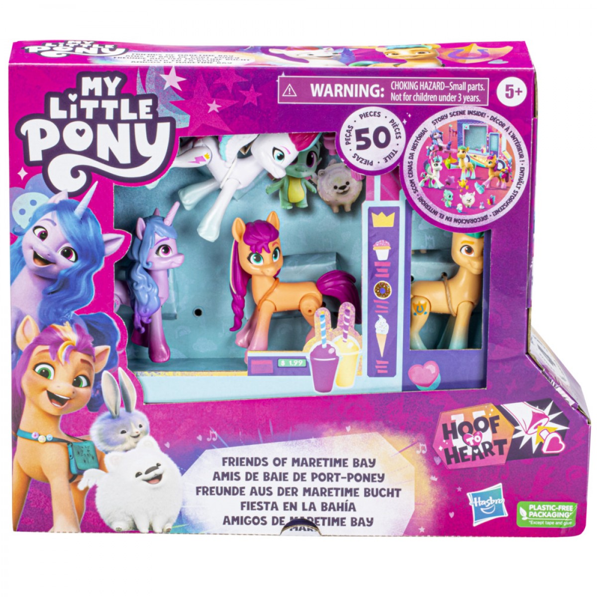 My Little Pony: Make Your Mark Friends Of Maretime Bay Toy With 4 Hoof To Heart Pony Figures And Accessories, Kids Ages 5 And Up