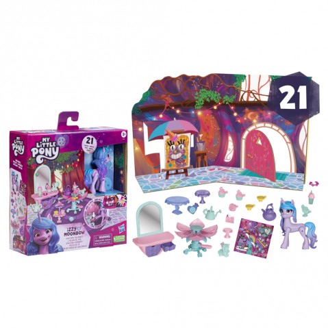 My Little Pony: Make Your Mark Toy Unicorn Tea Party Izzy Moonbow - Hoof To Heart Pony, 20 Accessories And Story Scene For Kids Age 3 And Up
