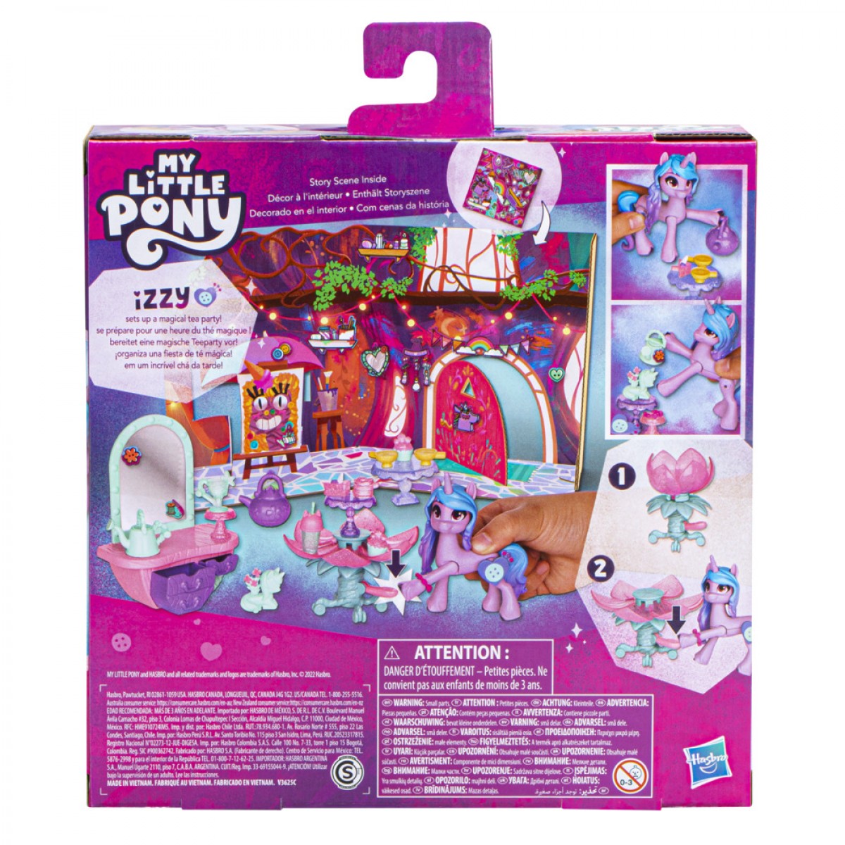 My Little Pony: Make Your Mark Toy Unicorn Tea Party Izzy Moonbow - Hoof To Heart Pony, 20 Accessories And Story Scene For Kids Age 3 And Up