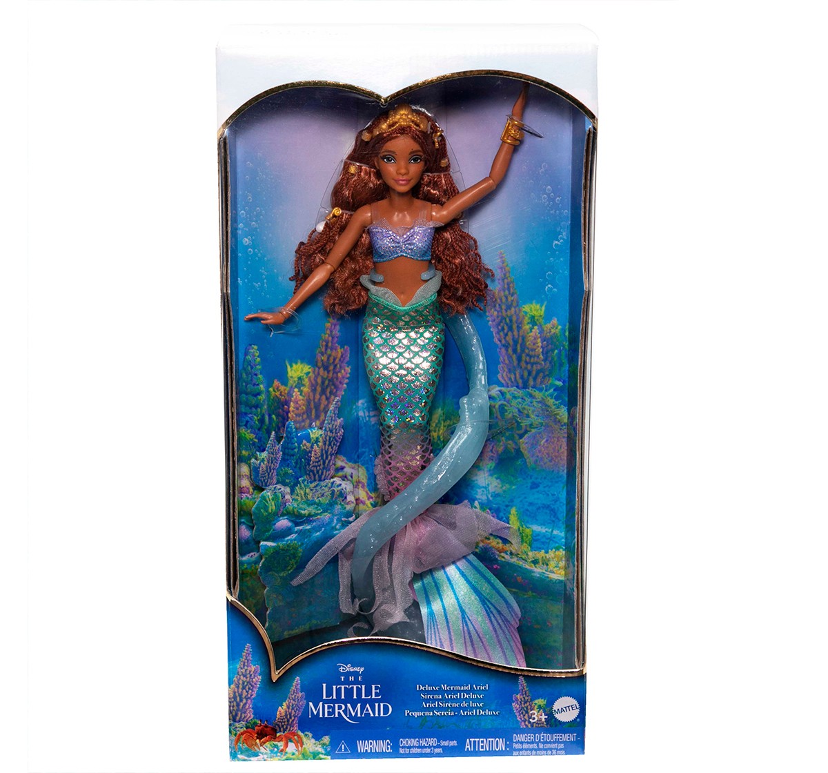 Disney The Little Mermaid Deluxe Ariel Doll,Girls,6Y+,Multicolour