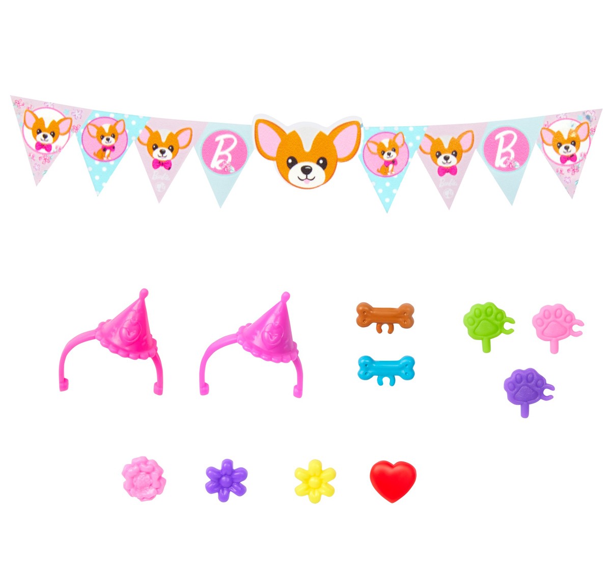 Barbie Celebration Fun Puppy Party Birthday Capsule Doll, Kids for 3Y+, Multicolour