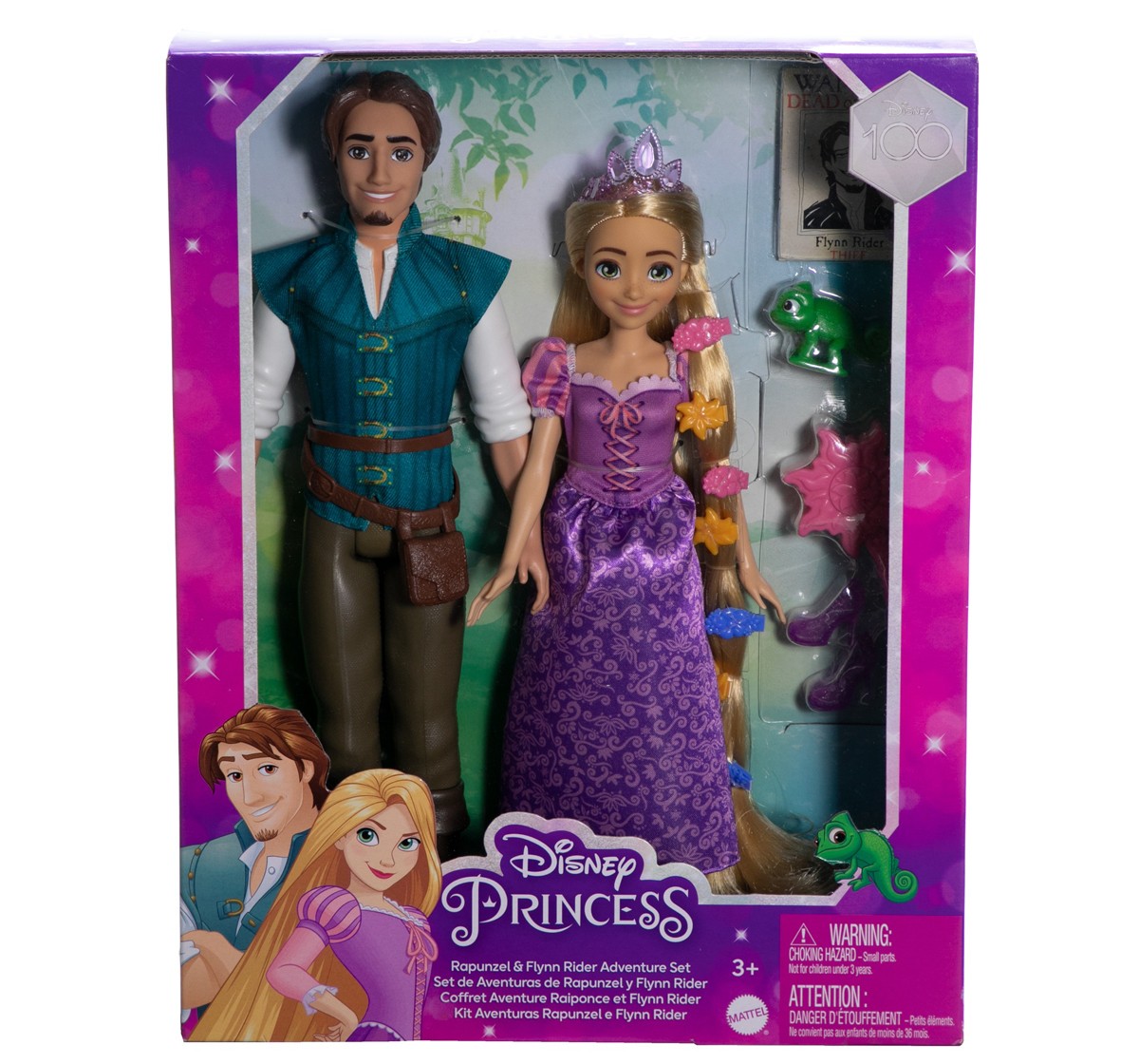 Disney Princess Toys, Rapunzel and Flynn Rider Dolls with Pascal Figure ...