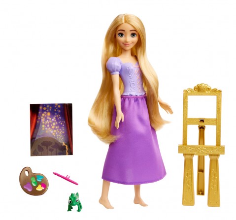 Disney Princess Toys, Rapunzel Fashion Doll with Pascal Figure and Accessories, Inspired by The Movie, Kids for 3Y+, Multicolour