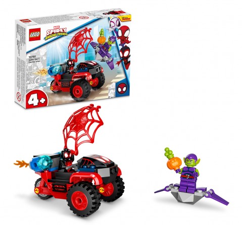 Lego Marvel Spidey And His Amazing Friends Miles Morales: Spider-ManS Techno Trike 10781 (59 Pieces), 4Y+