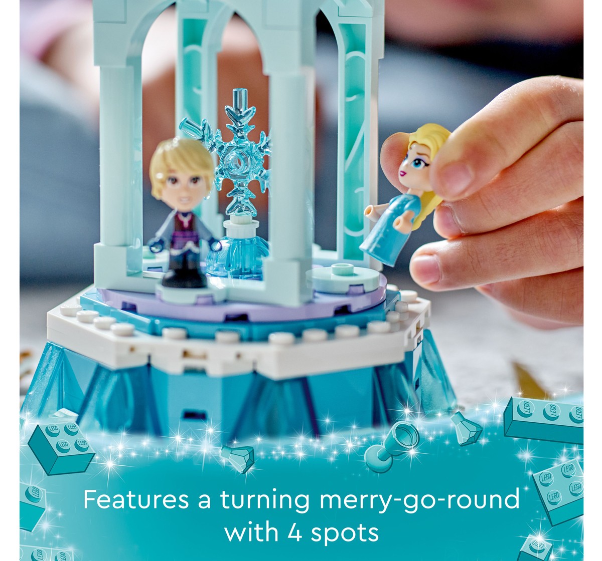 LEGO Disney Anna and Elsas Magical Carousel 43218 Building Toy Set (175 Pieces), 6Y+