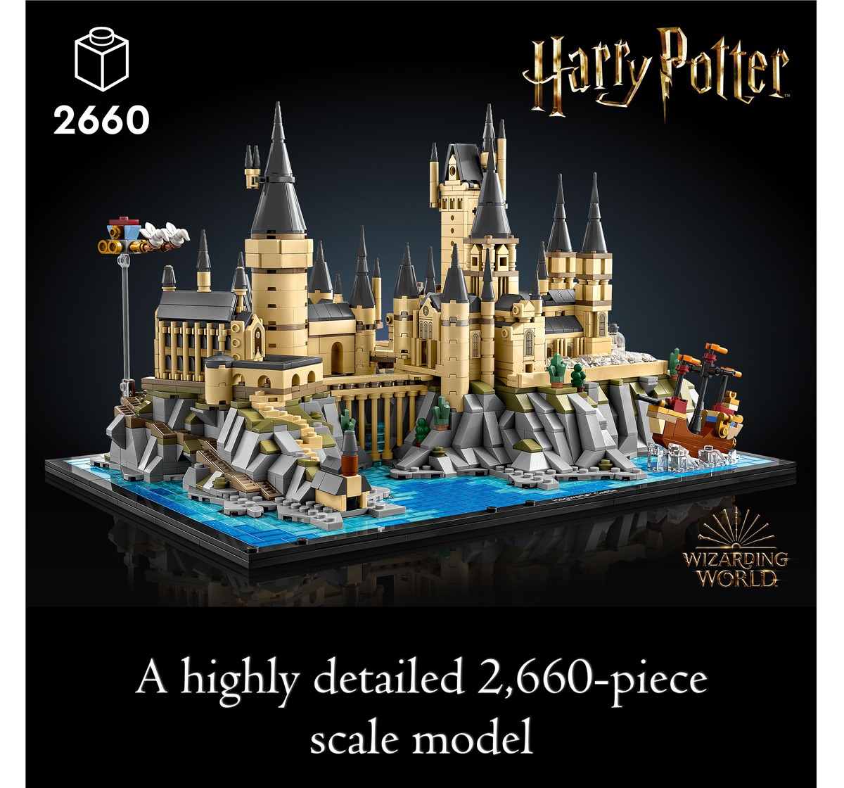 LEGO Harry Potter Hogwarts Castle and Grounds 76419 Building Set (2,660 Pieces), 18Y+