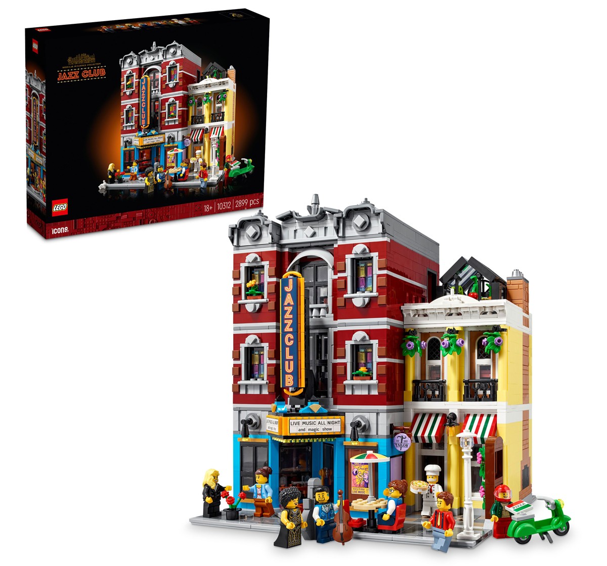 LEGO Icons Jazz Club 10312 Building Set (2,899 Pieces), 18Y+