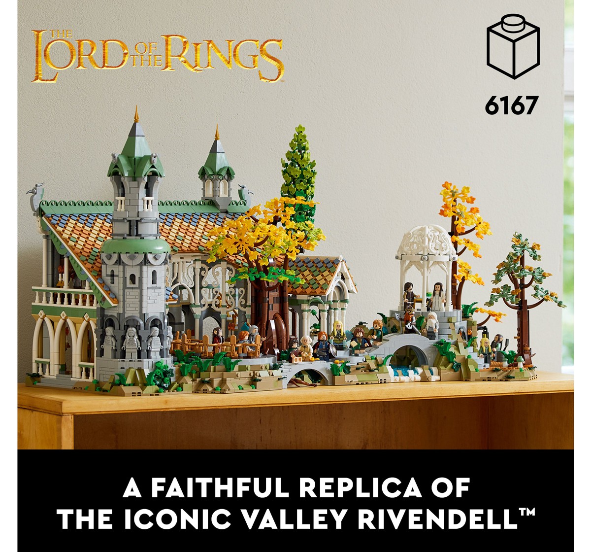 LEGO Icons The Lord Of The Rings: Rivendell 10316 Building Kit (6,167 Pieces), 18Y+