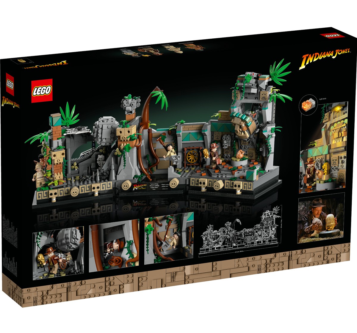 LEGO Indiana Jones Temple of the Golden Idol 77015 Building Kit (1,545 Pieces), 18Y+