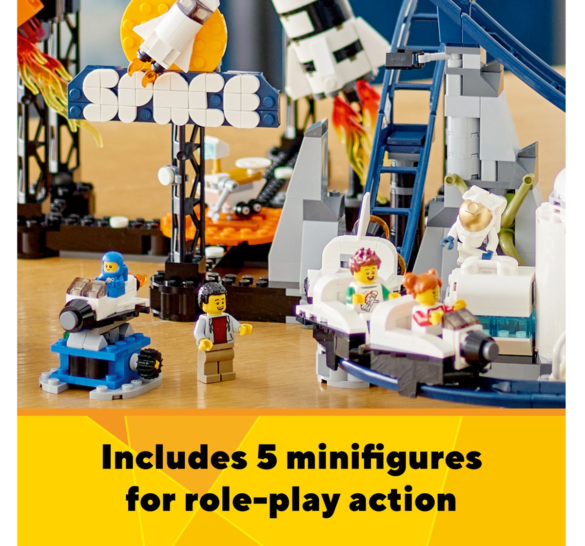 LEGO Creator Space Roller Coaster 31142 Building Toy Set (874 Pieces), 9Y+