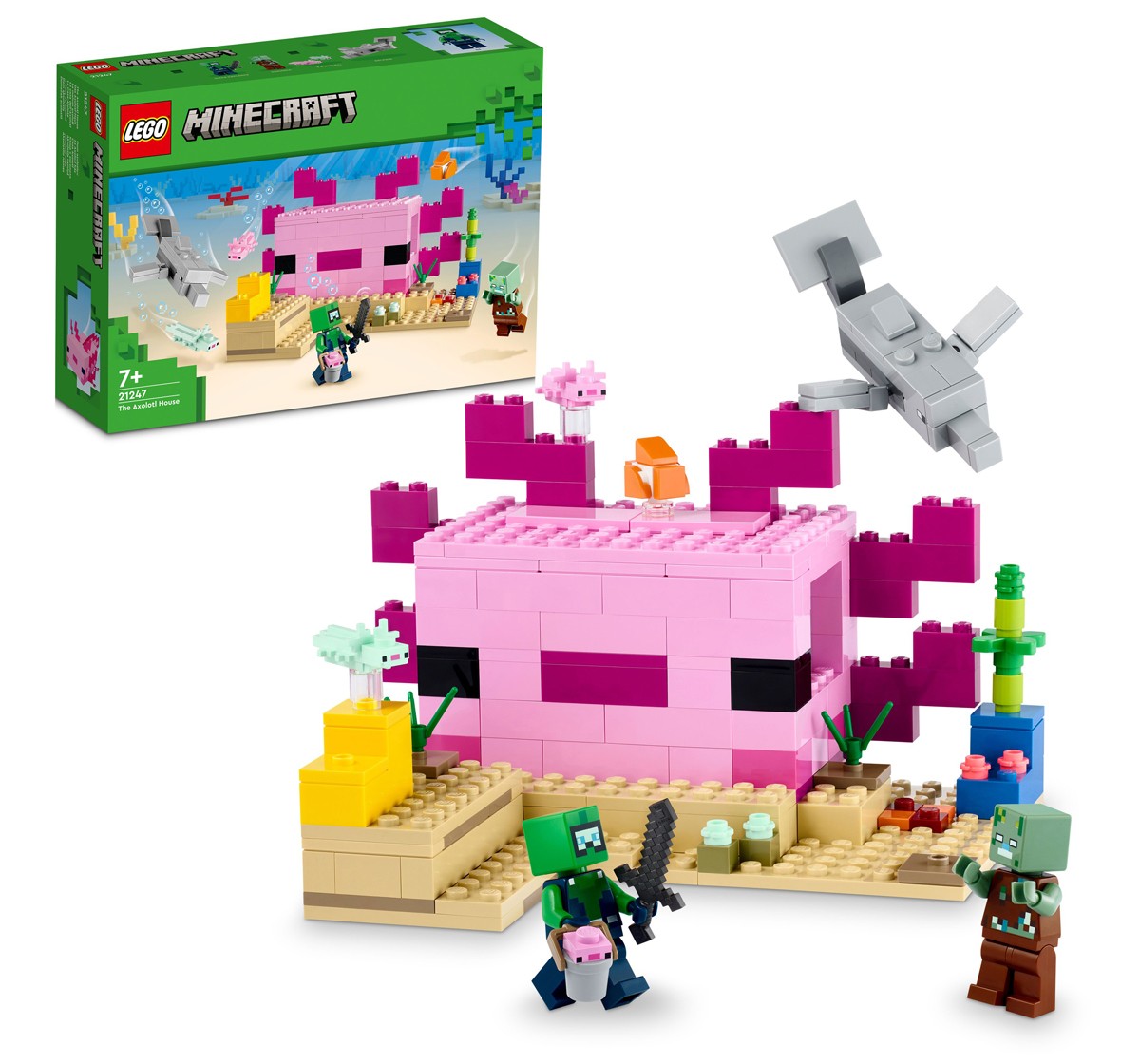 Minecraft Farm Life Adventure Pack Figures, Accessories And Papercraft  Blocks 