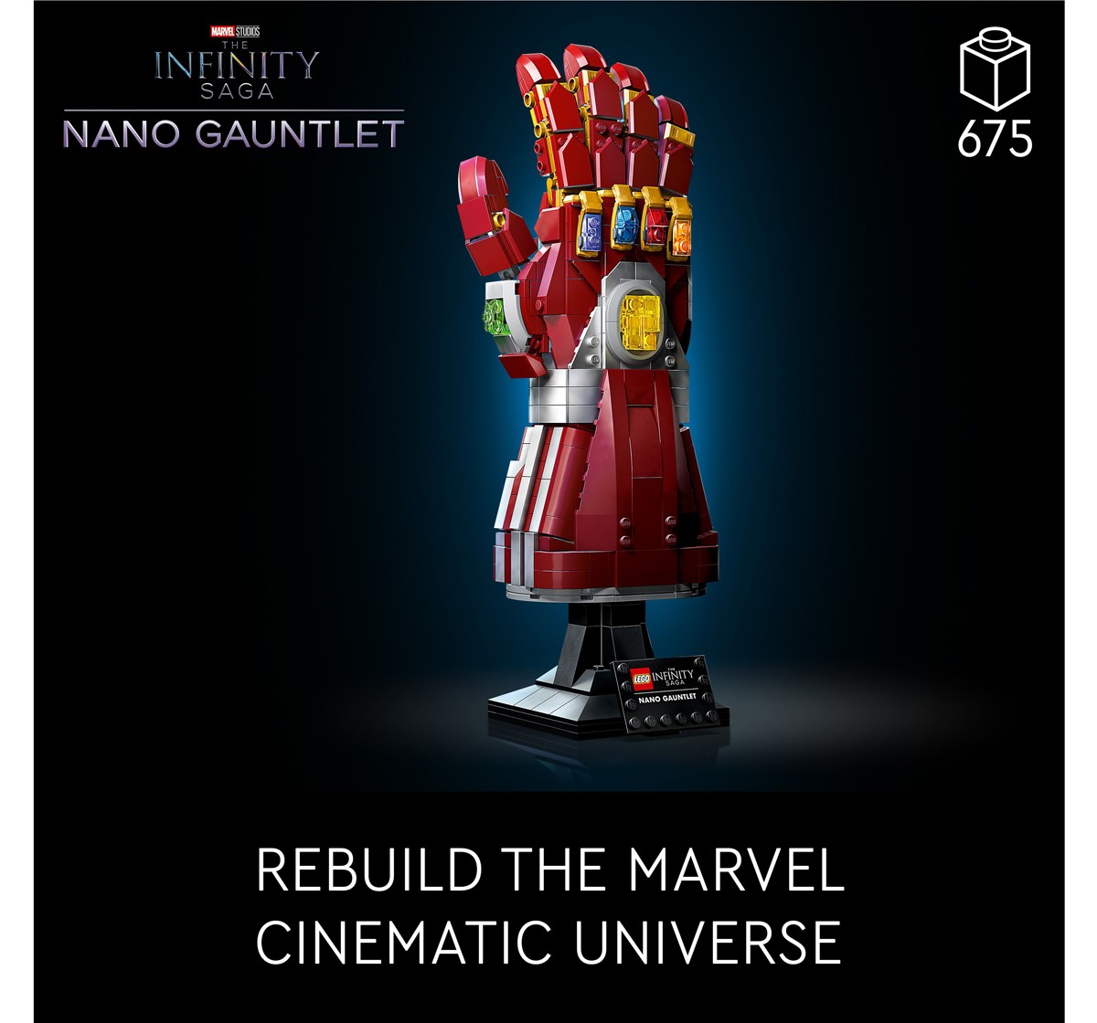 LEGO Marvel Nano Gauntlet 76223 Building Kit (675 Pieces), 18Y+