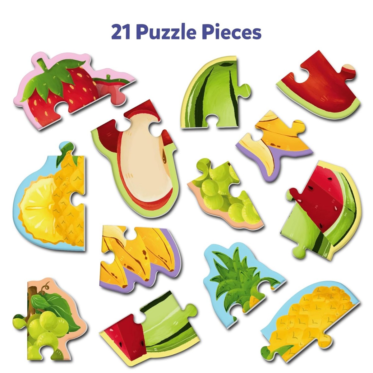 Skillmatics My First Puzzle Set Fruits Fun, 3Y+, Multicolour