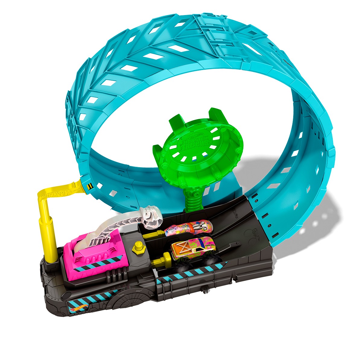 Hot Wheels Monster Truck Epic Loop Challenge Glow In The Dark Playset, 4Y+, Multicolour