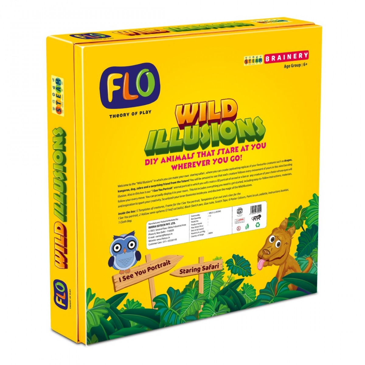Flo Wild Illusions science craft kit for kids Multicolour 6Y+