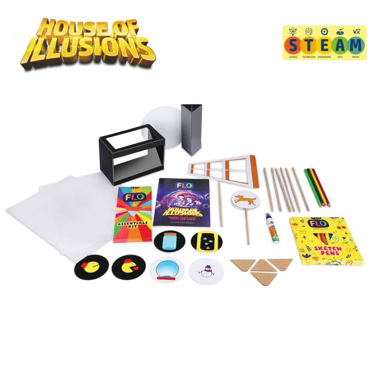 Flo House Of Illusions science kit for kids Multicolour 8Y+
