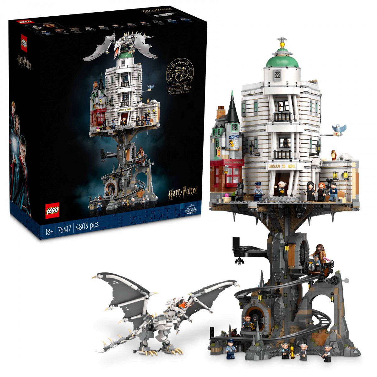 LEGO Harry Potter Gringotts Wizarding Bank  Collectors' Edition  Building Kit 76417( 4801 Pieces), 18Y+, Multicolour