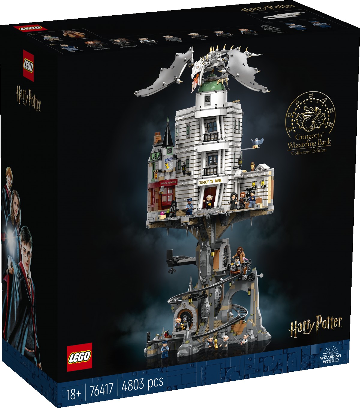 LEGO Harry Potter Gringotts Wizarding Bank  Collectors' Edition  Building Kit 76417( 4801 Pieces), 18Y+, Multicolour