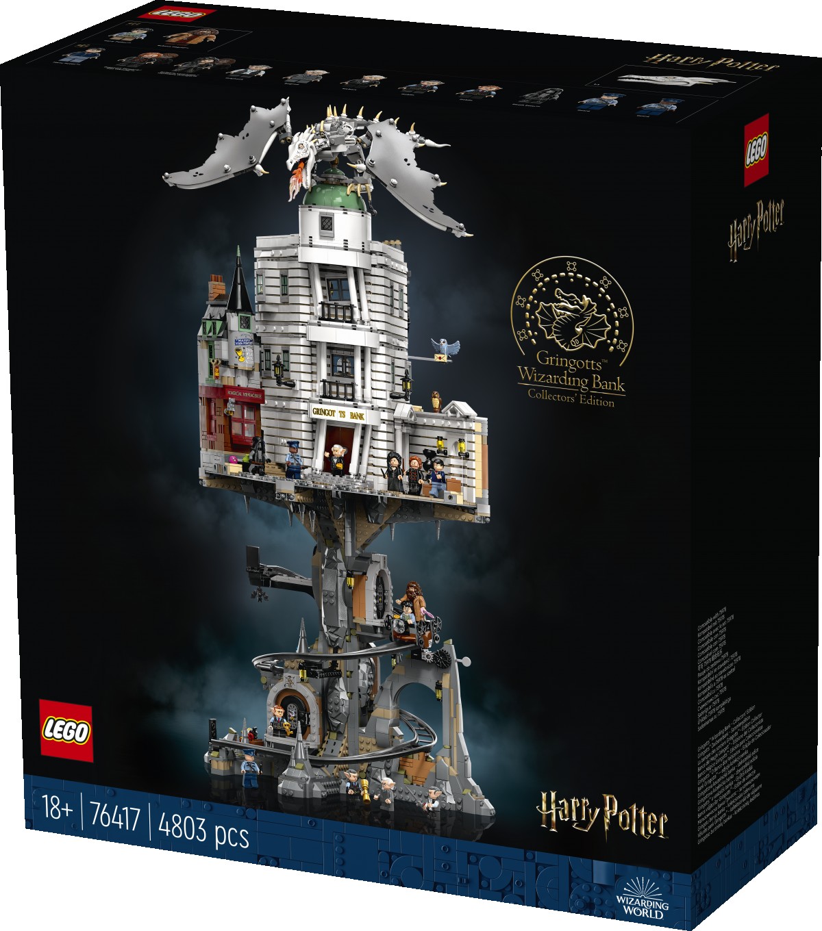 LEGO Harry Potter Gringotts Wizarding Bank  Collectors' Edition  Building Kit 76417( 4801 Pieces), 18Y+, Multicolour