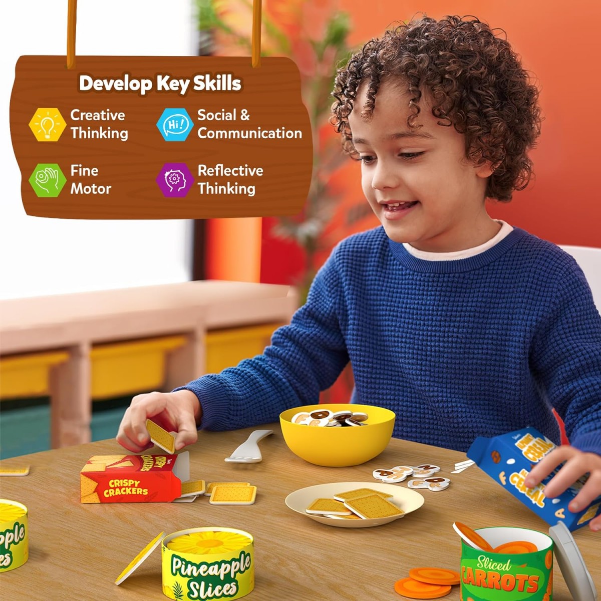 Skillmatics Pretend & Play Grocery Set, 3Y+, Multicolour