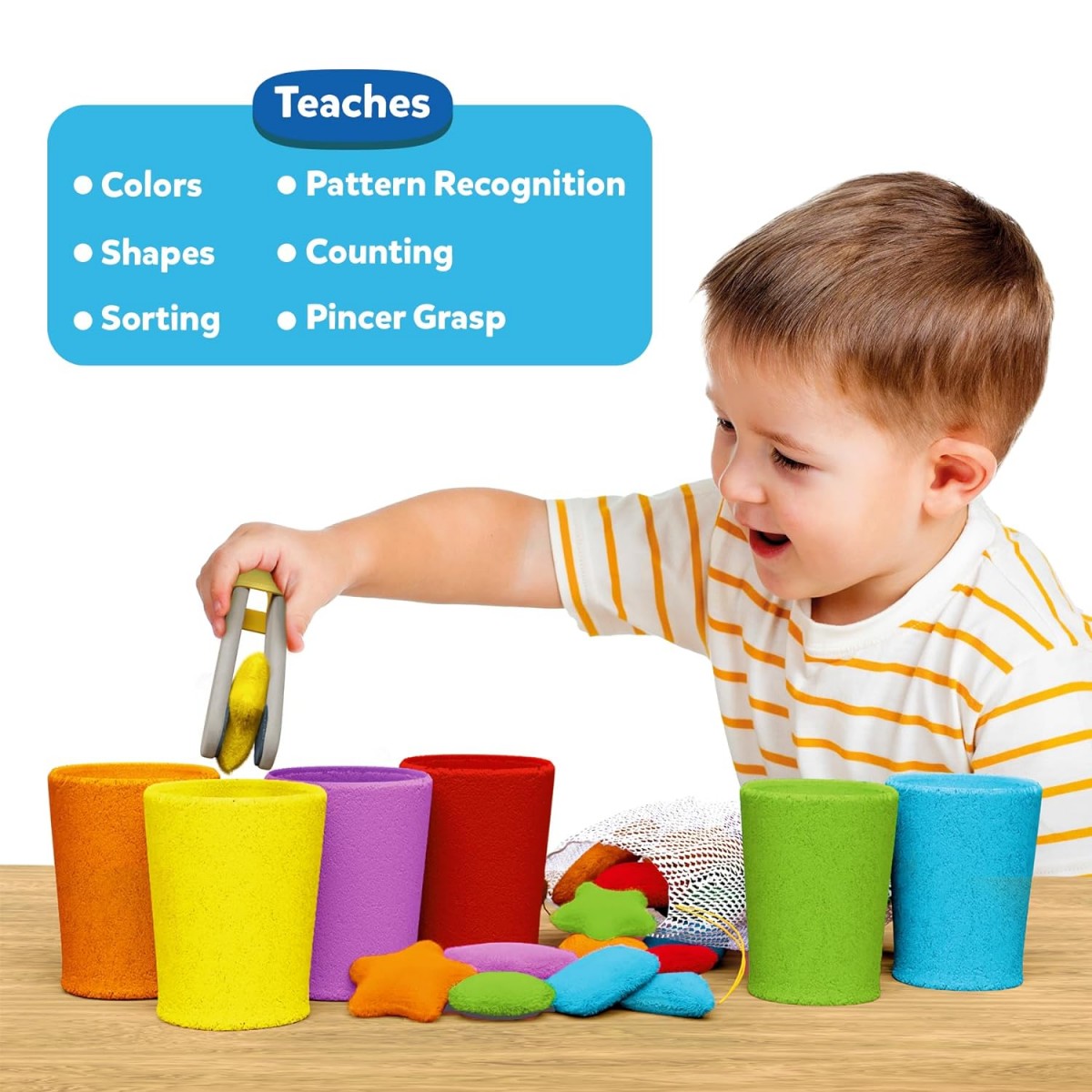 Skillmatics Rainbow Sorting, 3Y+, Multicolour