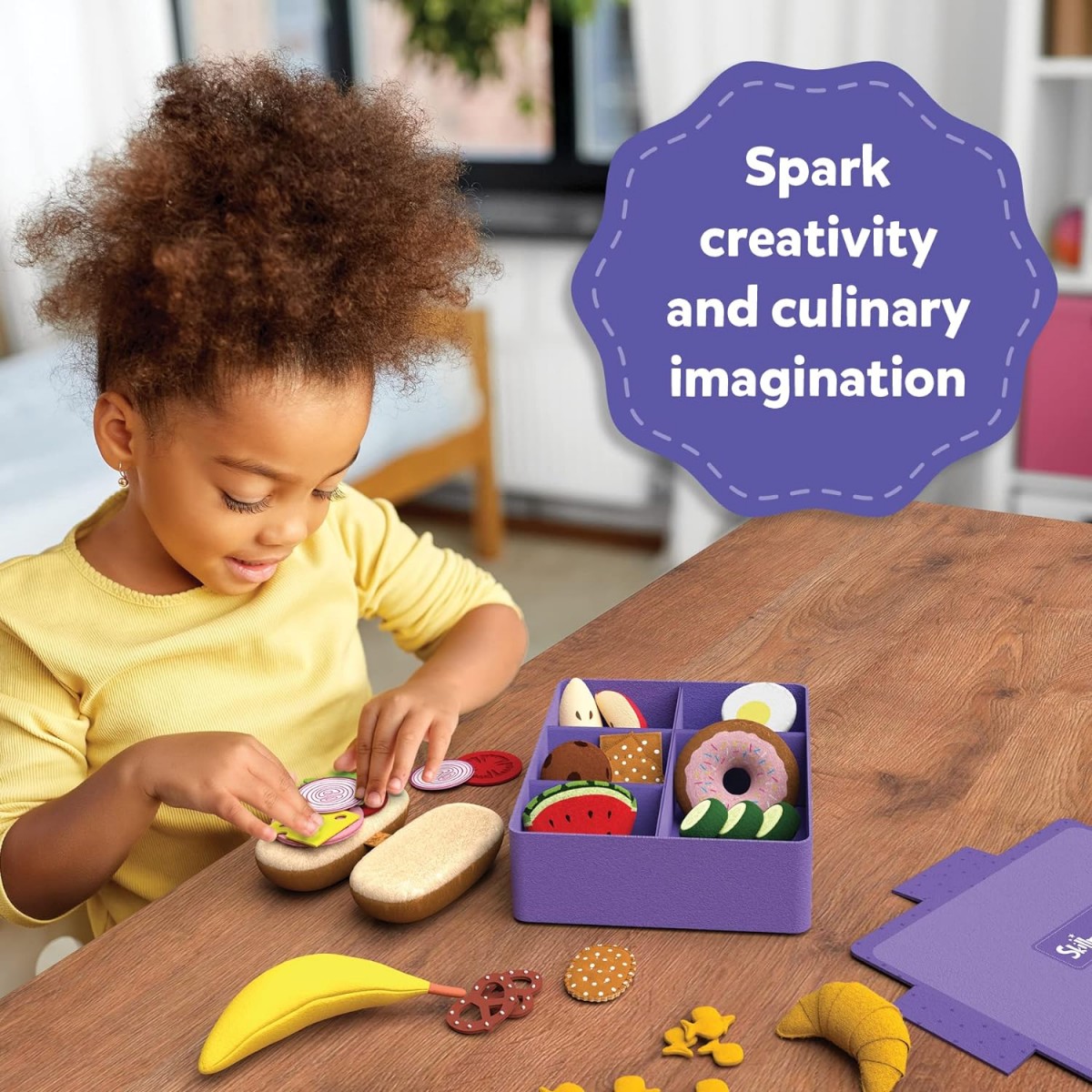Skillmatics Bento Box Purple, 3Y+, Multicolour