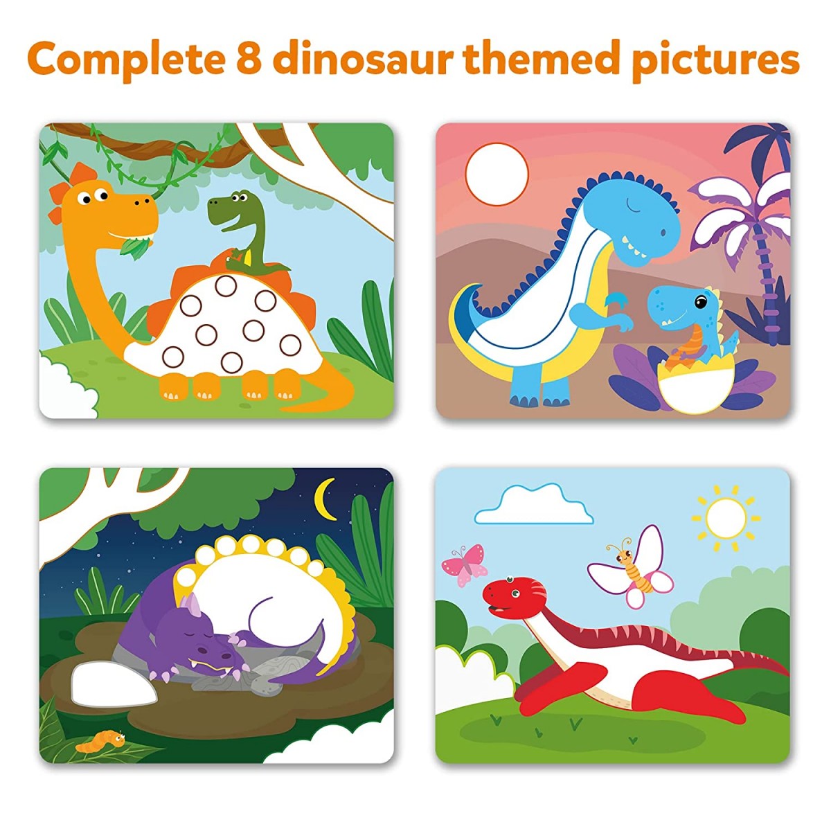 Skillmatics Dot it! World Of Dinosaur, 3Y+, Multicolour