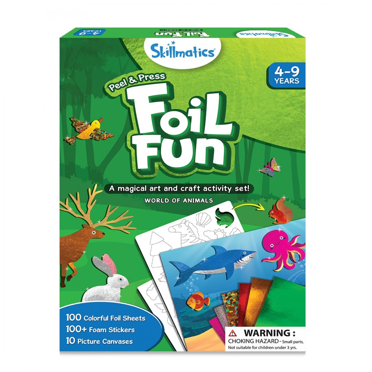 Skillmatics Foil Fun World Of Animals, 4Y+, Multicolour