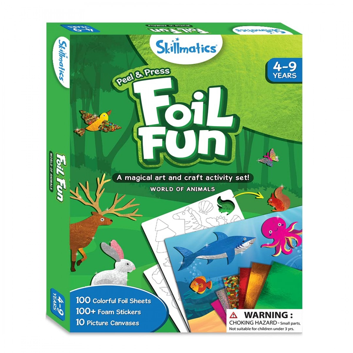 Skillmatics Foil Fun World Of Animals, 4Y+, Multicolour