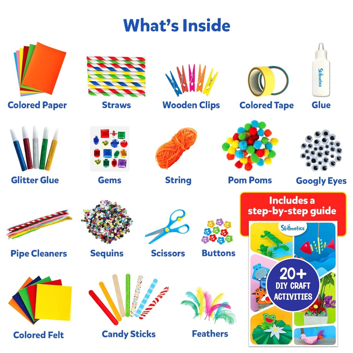 Skillmatics The Ultimate Art & Craft Kit, 3Y+, Multicolour