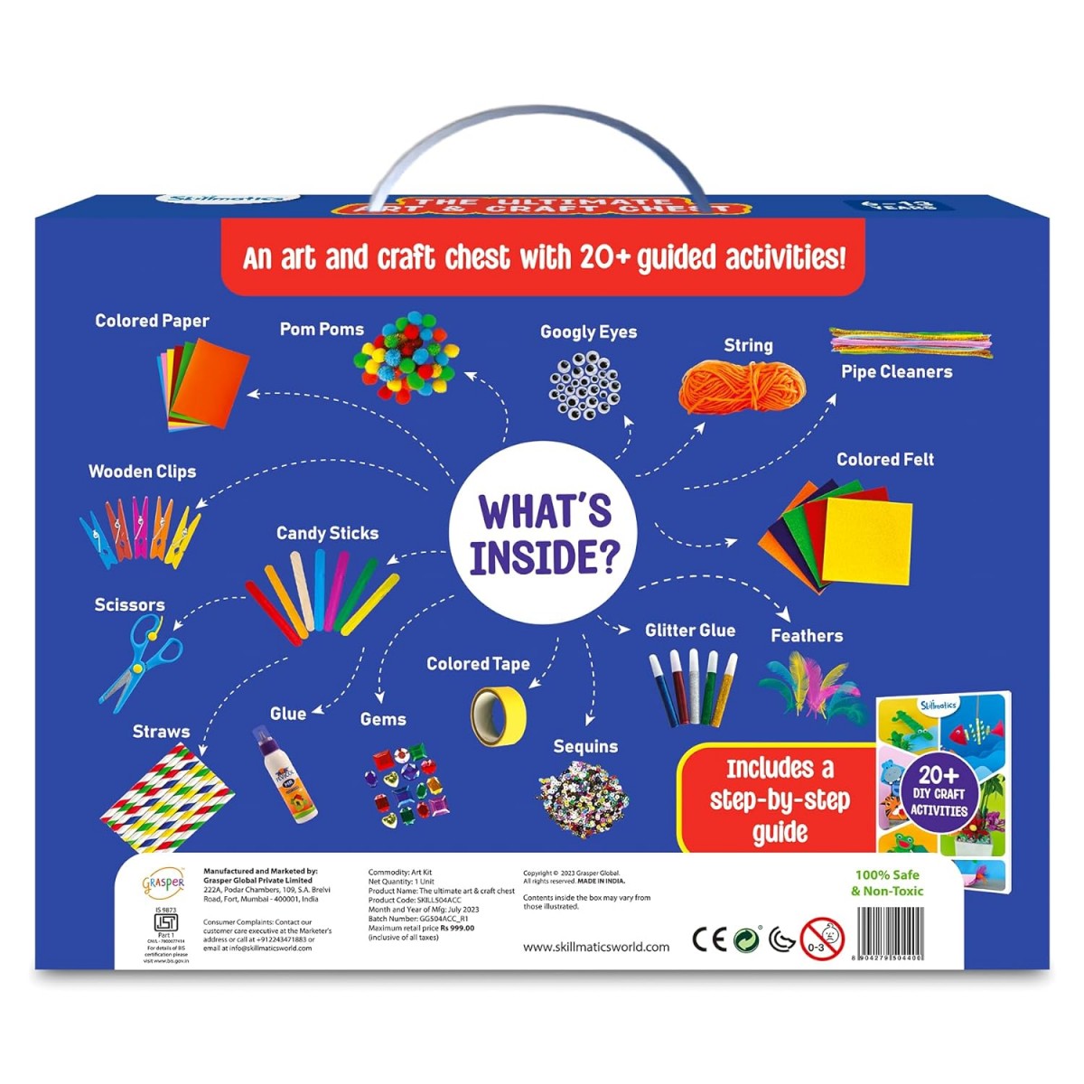 Skillmatics The Ultimate Art & Craft Kit, 3Y+, Multicolour