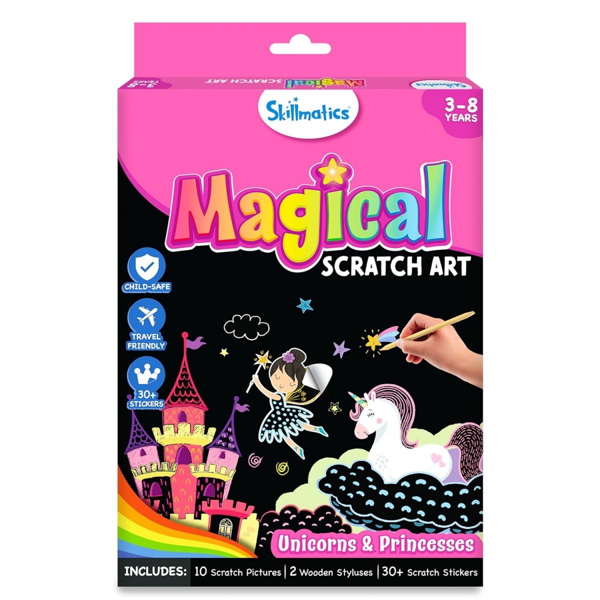 Skillmatics Magical Scratch Unicorns & Princesses, 3Y+, Multicolour