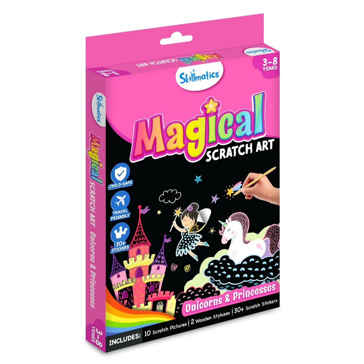 Skillmatics Magical Scratch Unicorns & Princesses, 3Y+, Multicolour