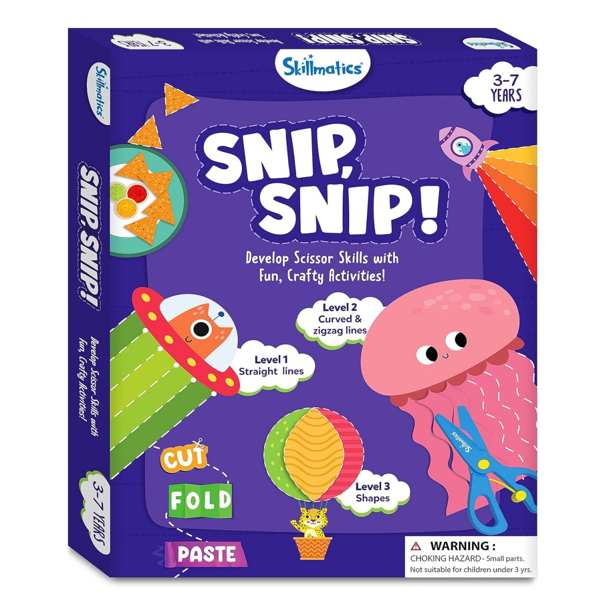 Skillmatics Snip Snip Art & Craft Kit, 3Y+, Multicolour