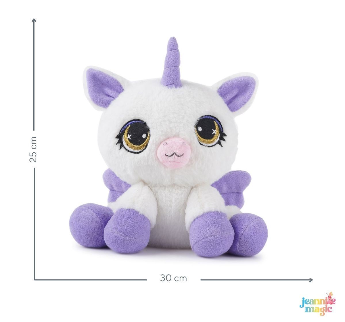 Jeannie Magic Vanilla Sparkle Mewnicorn Soft and Cuddly Toy, 0M+