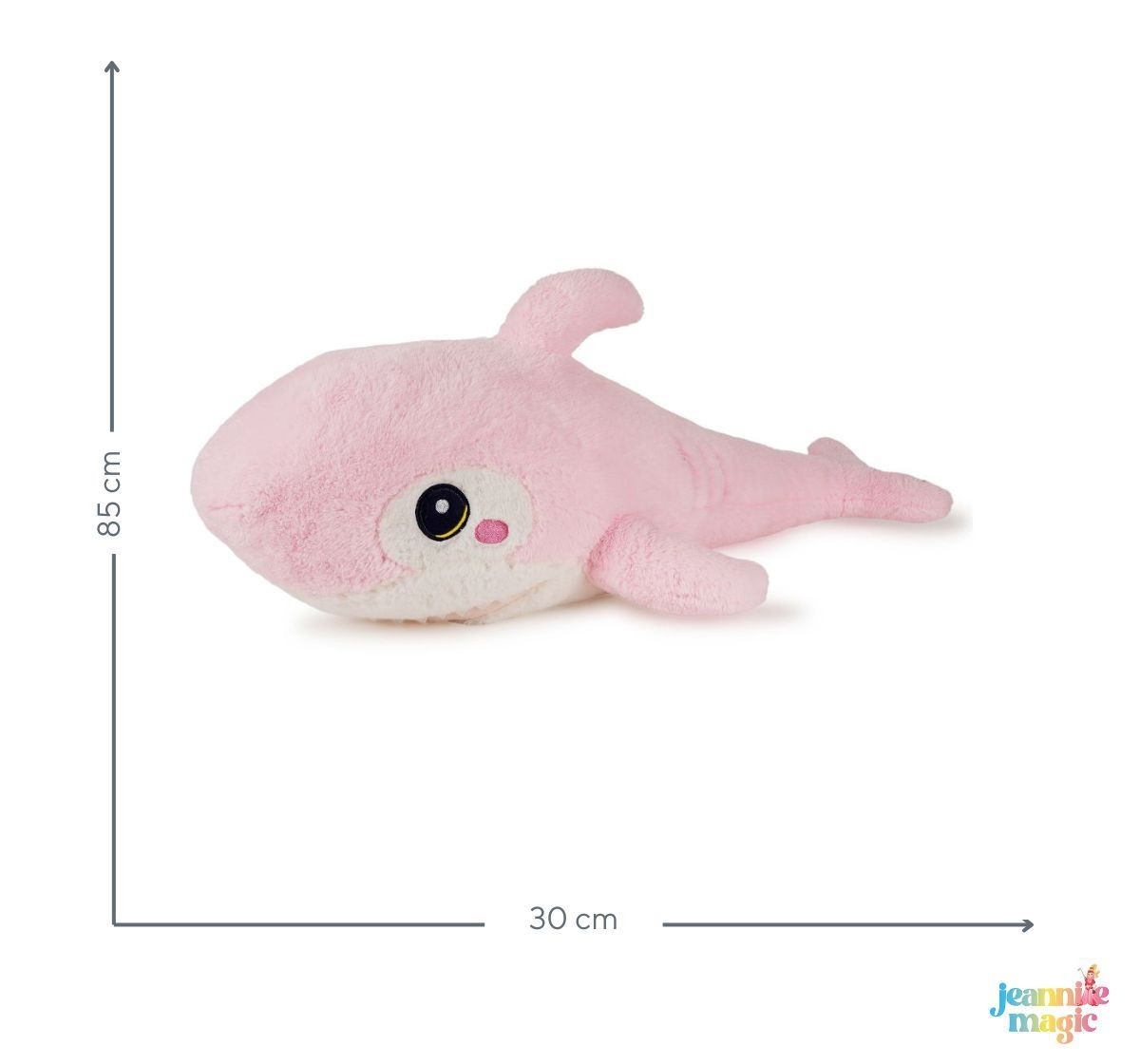 Jeannie Magic Papa Shark Big Large Cuddly Soft Toy Pink, Length 85Cm, 0M+