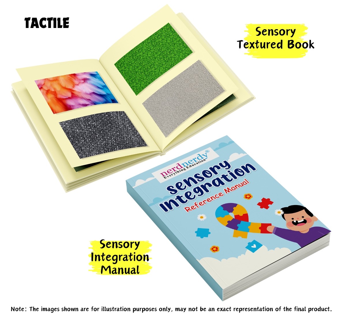 NerdNerdy Sensory Integration Kit 1, Developed by Occupational Therapist, can be used in therapy centres & at home by parents of special needs kids