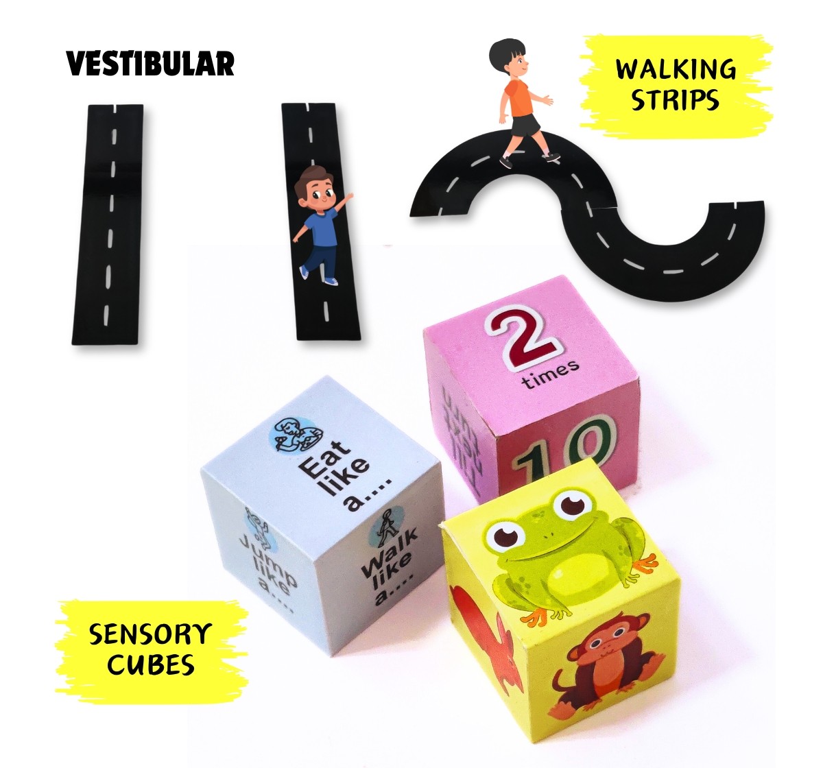 NerdNerdy Sensory Integration Kit 2, Developed by Occupational Therapist, can be used in therapy centres & at home by parents of special needs kids